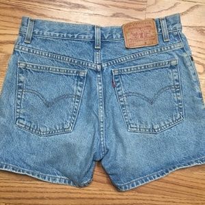 Vintage Levi High Waisted Denim Shorts